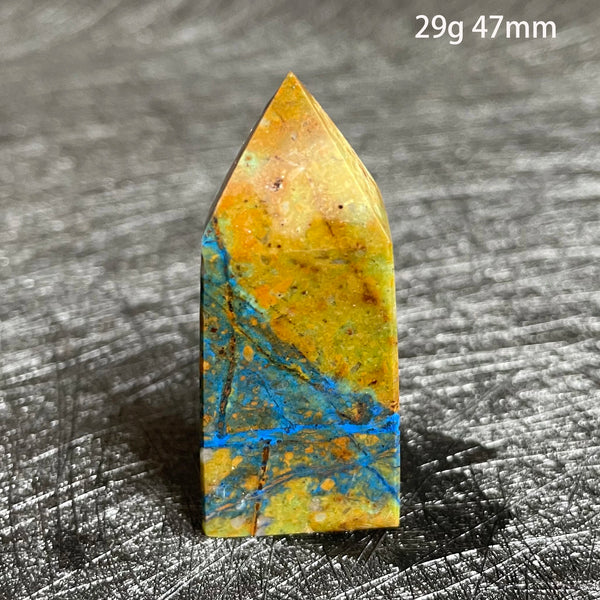 Blue Azurite Malachite Point-ToShay.org