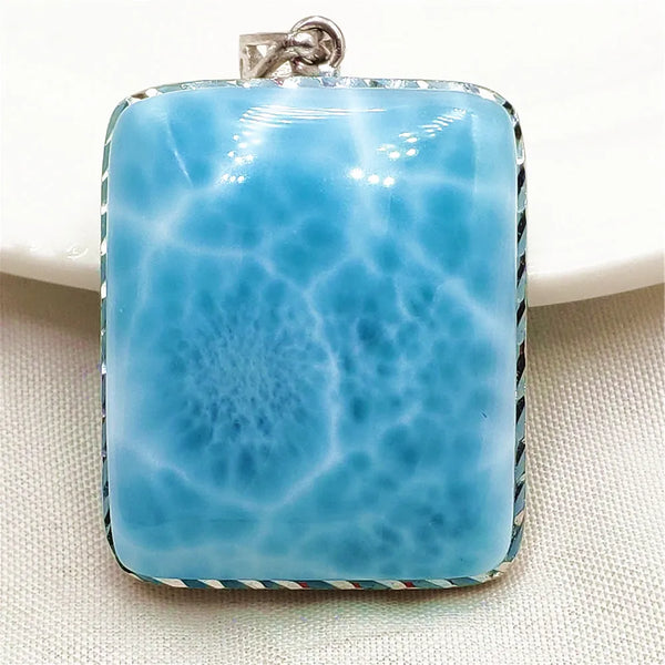 Blue Larimar Pendant-ToShay.org