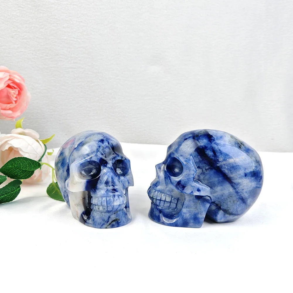 Blue Sodalite Skull-ToShay.org