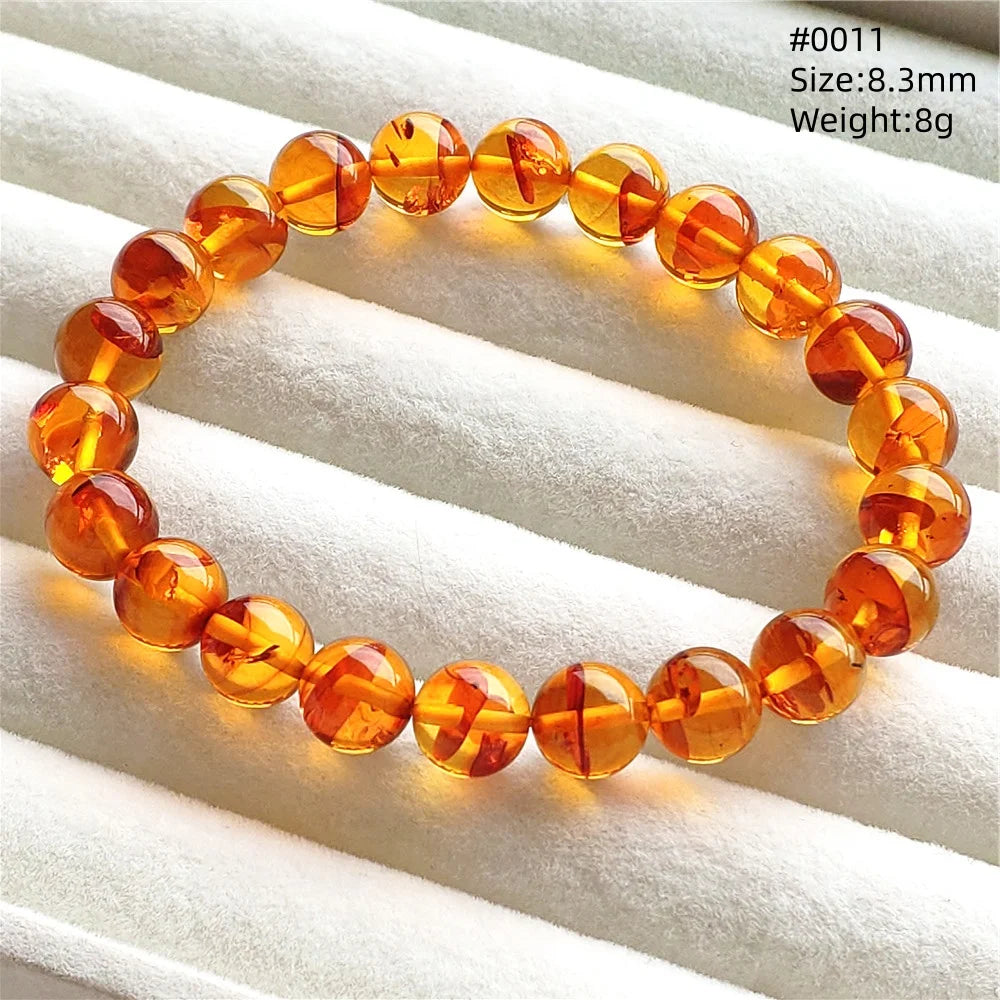 Yellow Amber Bead Bracelet-ToShay.org