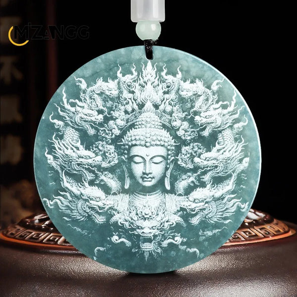 Blue Jadeite Pendant-ToShay.org