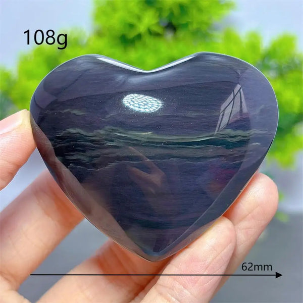Rainbow Obsidian Heart-ToShay.org