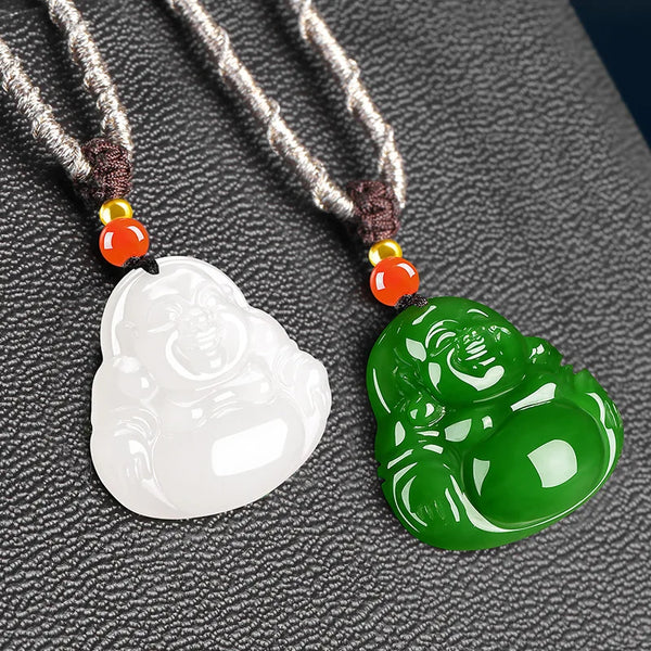 Green Jade Buddha Pendant-ToShay.org