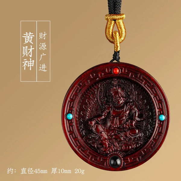 Purple Sandalwood Buddha Pendant-ToShay.org