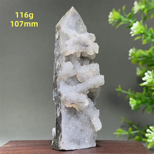 Purple Sphalerite Geode Obelisk-ToShay.org