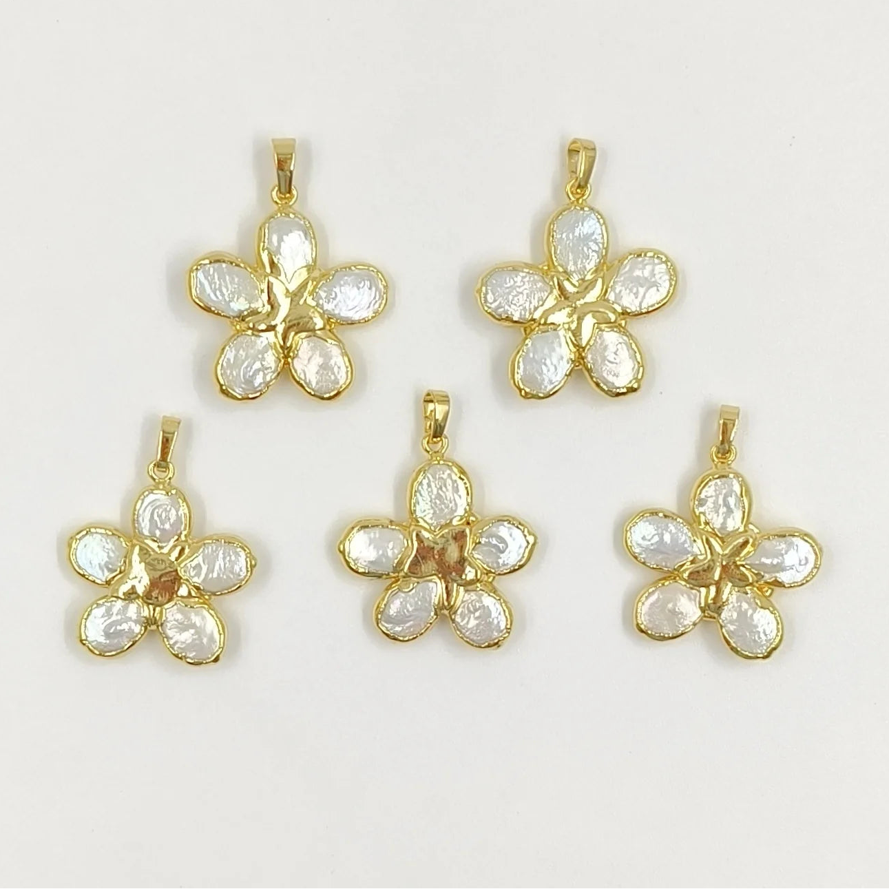 Gold Freshwater Pearl Clover-ToShay.org