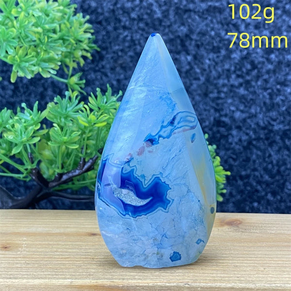 Blue Agate Torch-ToShay.org