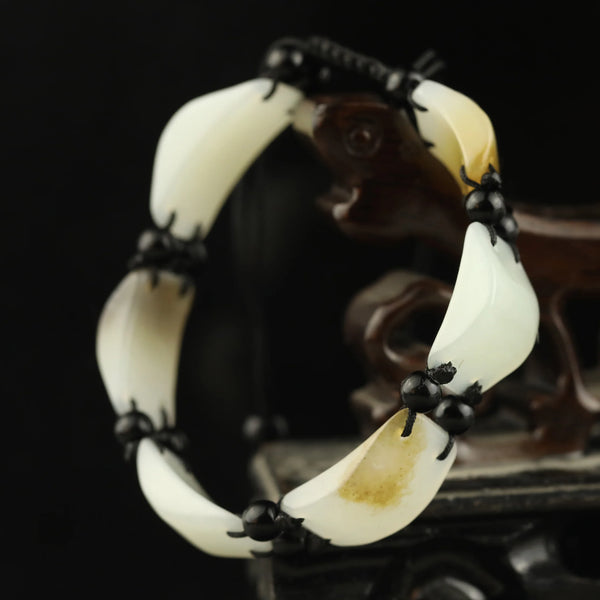 White Jade Bracelet-ToShay.org