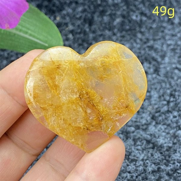 Yellow Ghost Crystal Heart-ToShay.org