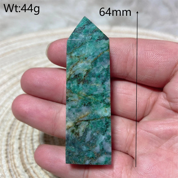 Blue Dioptase Pyrite Tower-ToShay.org