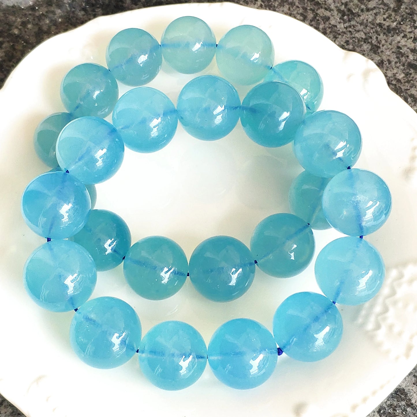 Blue Aquamarine Bracelet-ToShay.org