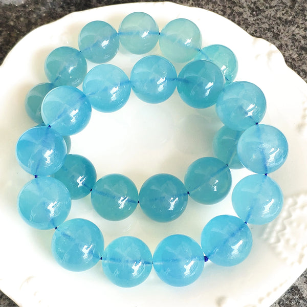 Blue Aquamarine Bracelet-ToShay.org