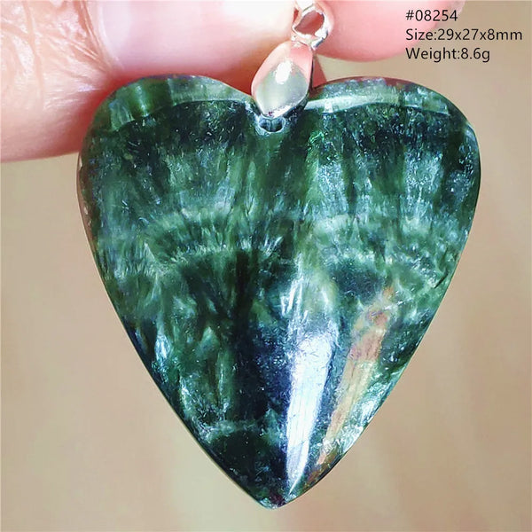 Green Seraphinite Pendant-ToShay.org