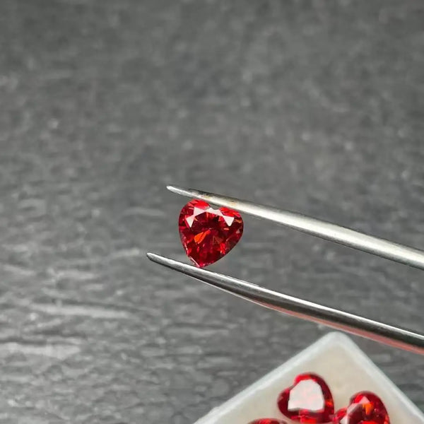 Red Garnet Faceted Diamonds-ToShay.org