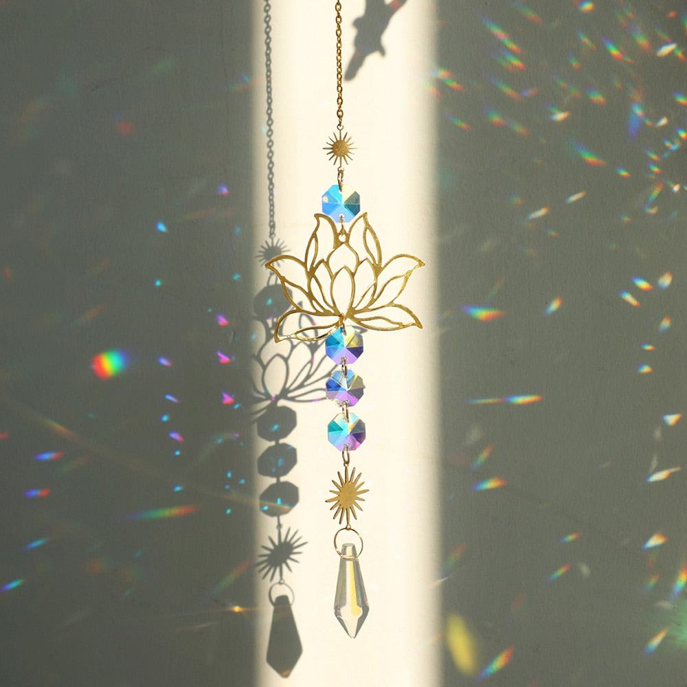 Sun Moon Crystal Sun Catcher-ToShay.org