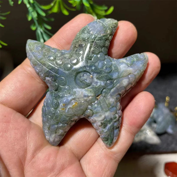 Green Moss Agate Starfish-ToShay.org