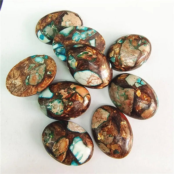 Mixed Imperial Jasper Cabochons-ToShay.org