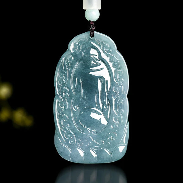 Blue Jade Wealth Pendant-ToShay.org