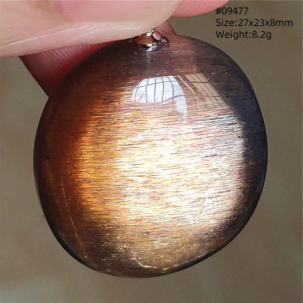 Black Sunstone Moonstone Pendant-ToShay.org