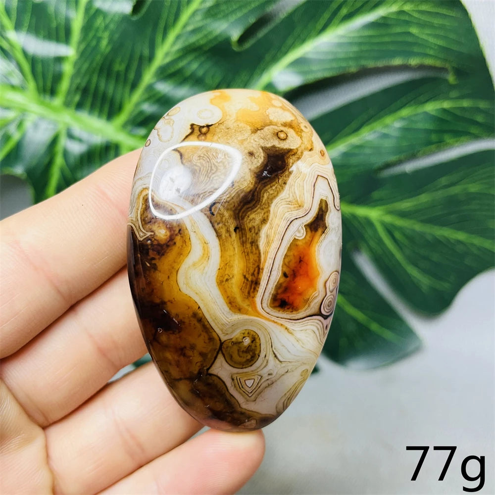 Red Agate Palm Stones-ToShay.org