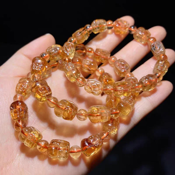 Yellow Citrine Pi Xiu Bracelet-ToShay.org