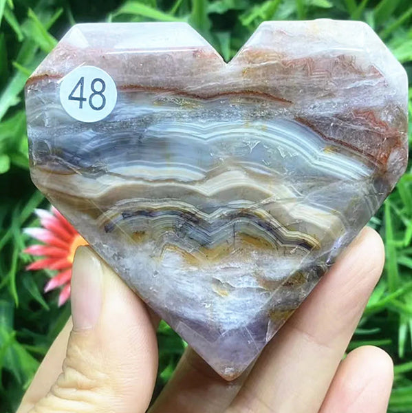 Purple Amethyst Heart-ToShay.org