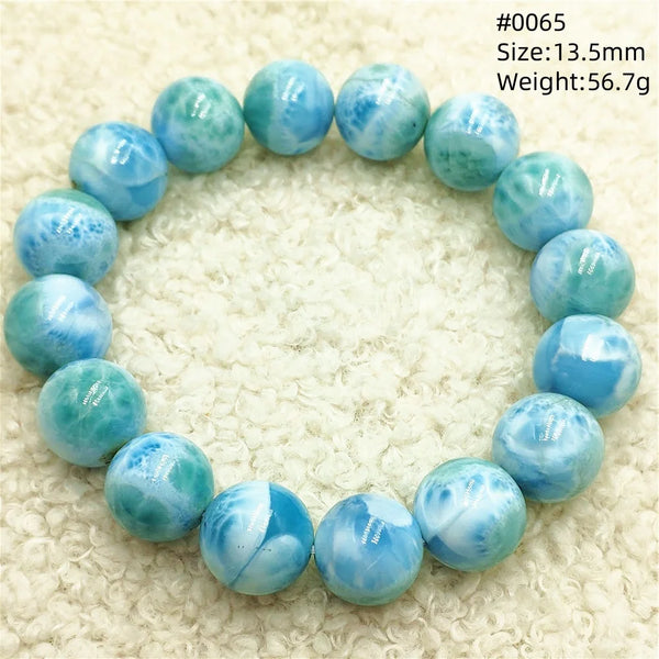 Blue Larimar Bead Bracelet-ToShay.org