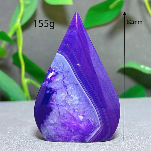 Violet Striped Agate Flame-ToShay.org