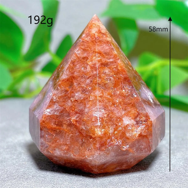 Red Fire Quartz Diamond Tower-ToShay.org