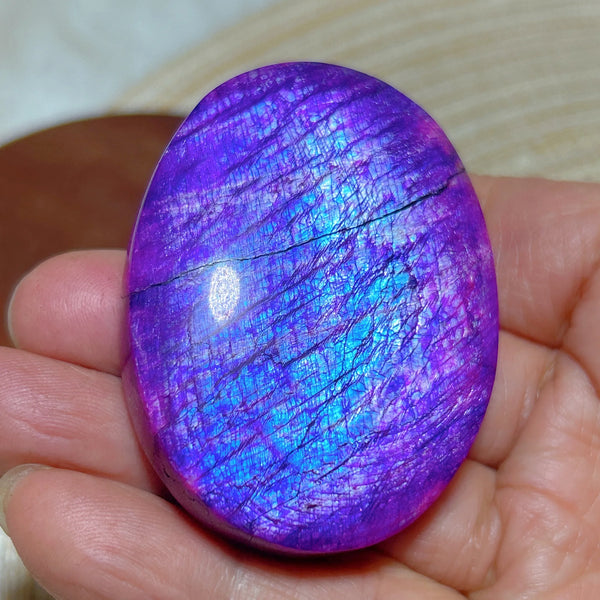 Purple Violet Rainbow Moonstone-ToShay.org