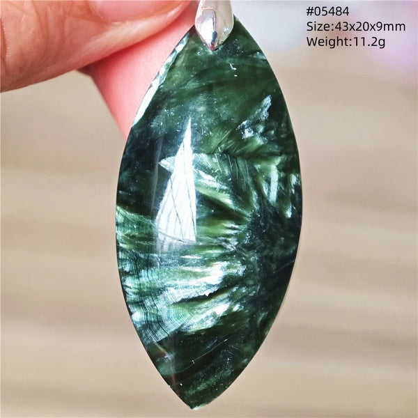 Green Seraphinite Pendant-ToShay.org