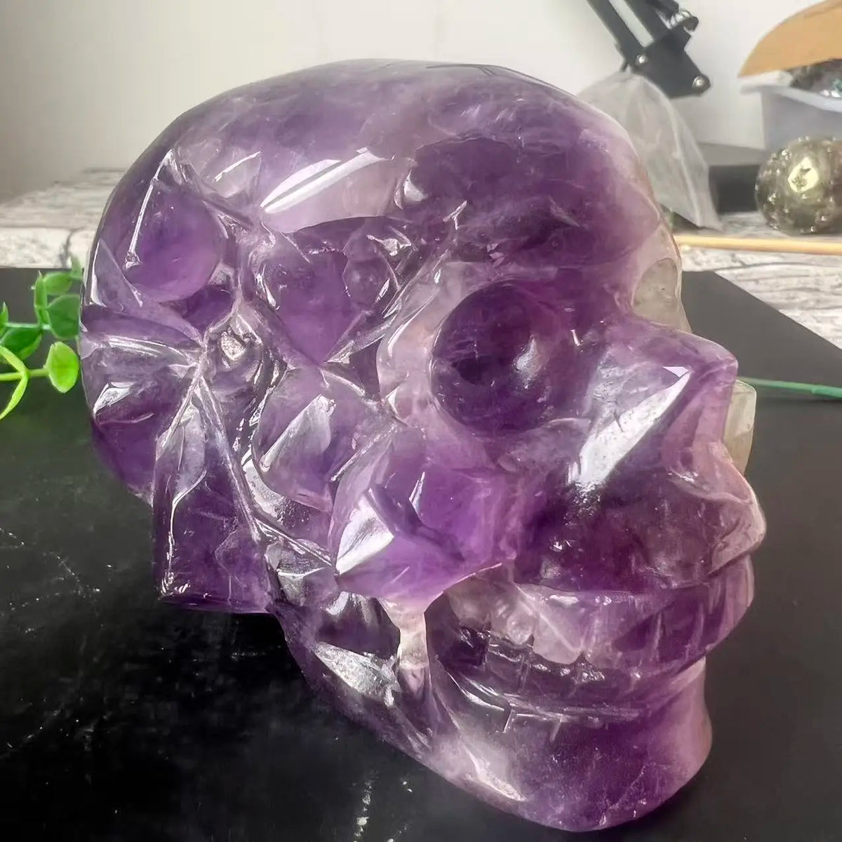 Purple Amethyst Skull-ToShay.org