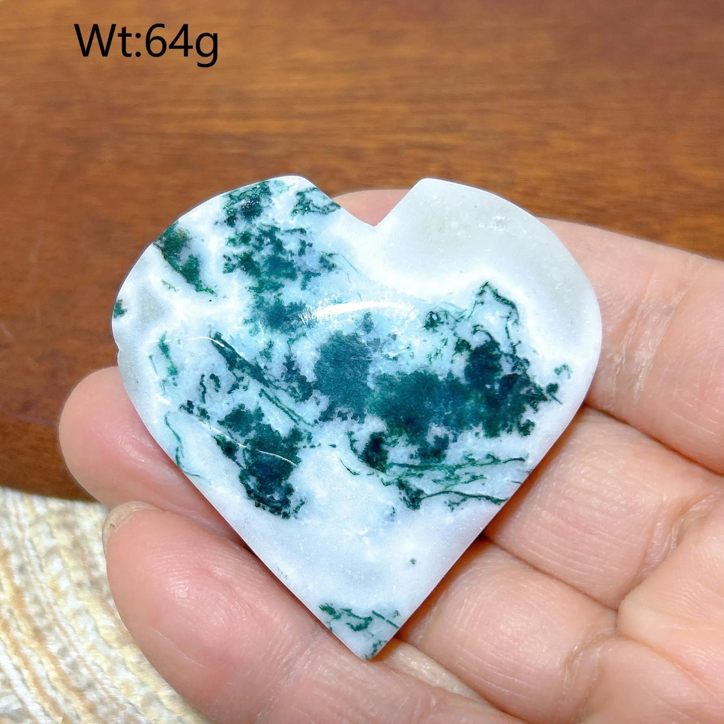 Green Moss Agate Heart-ToShay.org