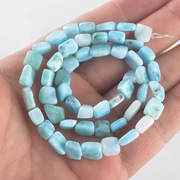 Blue Larimar Nugget Beads-ToShay.org