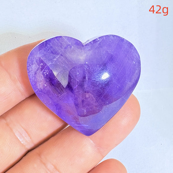 Purple Amethyst Hearts-ToShay.org