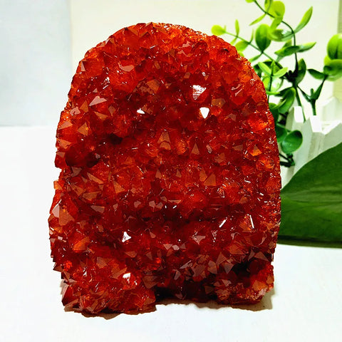 Orange Citrine Geode Cluster-ToShay.org