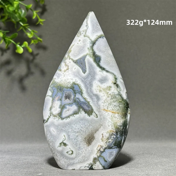 Green Aquatic Agate Torch-ToShay.org