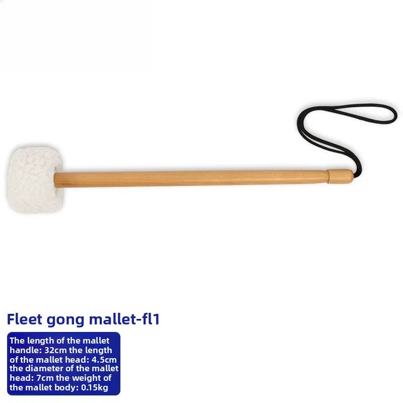 Professional Gong Hammers Drumsticks Woolen Felt Sound Therapy Singing Bowl Mallet Meditation Percussion Instrument Accessories-ToShay.org