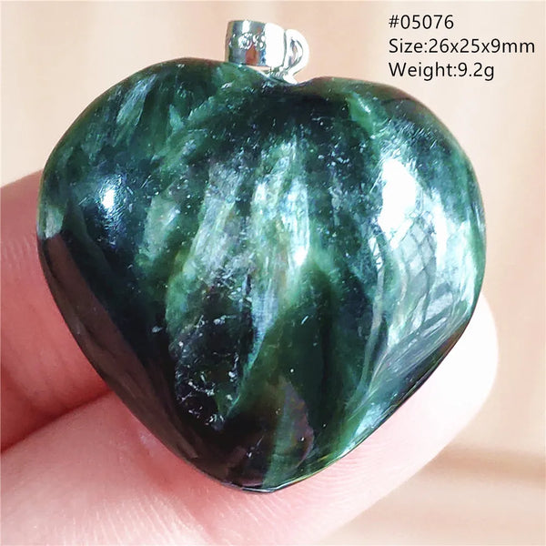 Green Seraphinite Pendant-ToShay.org
