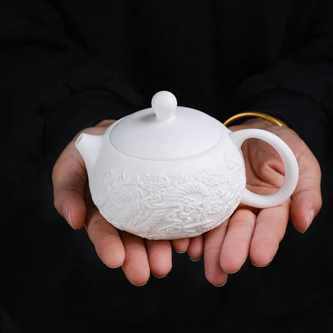 White Dragon Teapot-ToShay.org