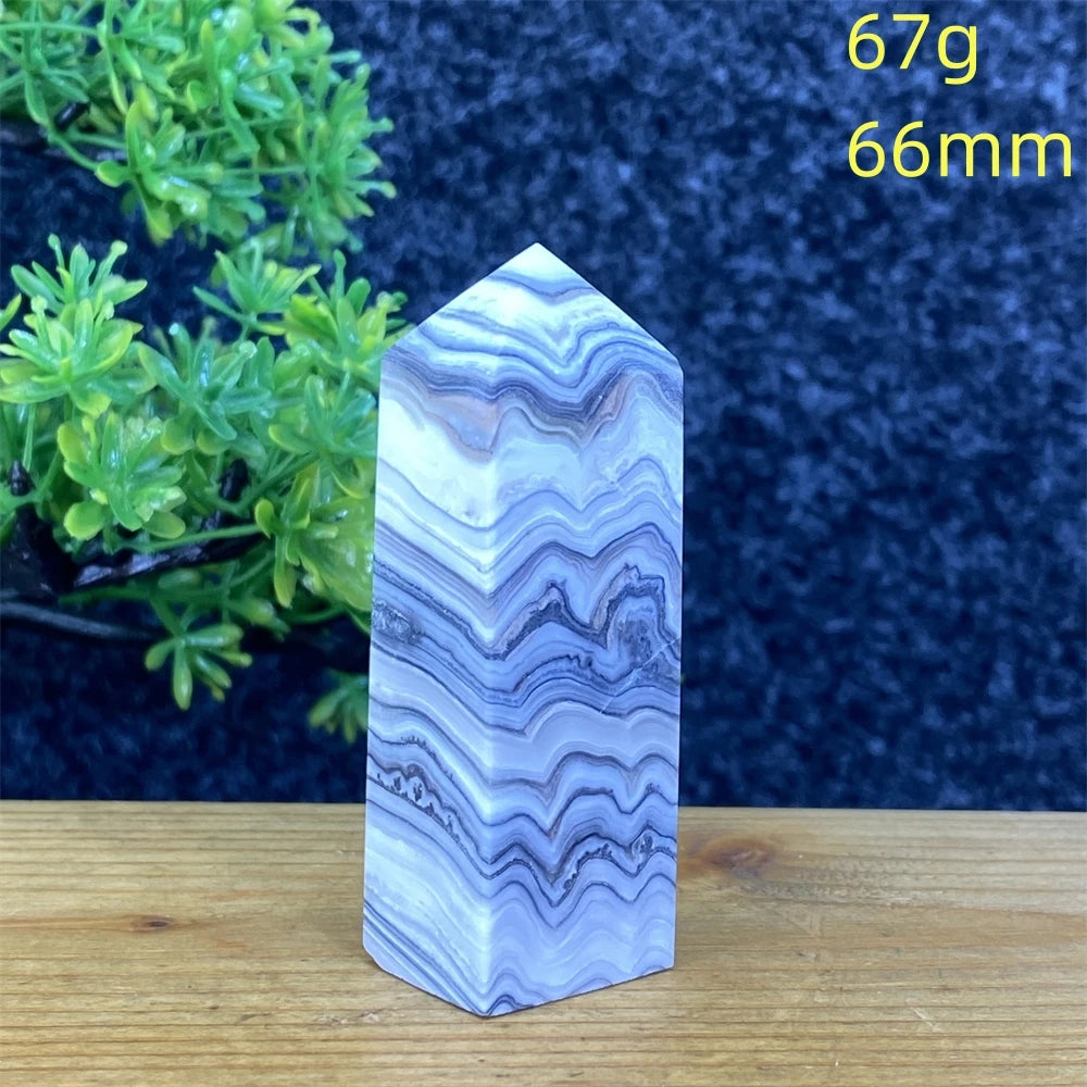 Blue Striped Agate Tower-ToShay.org