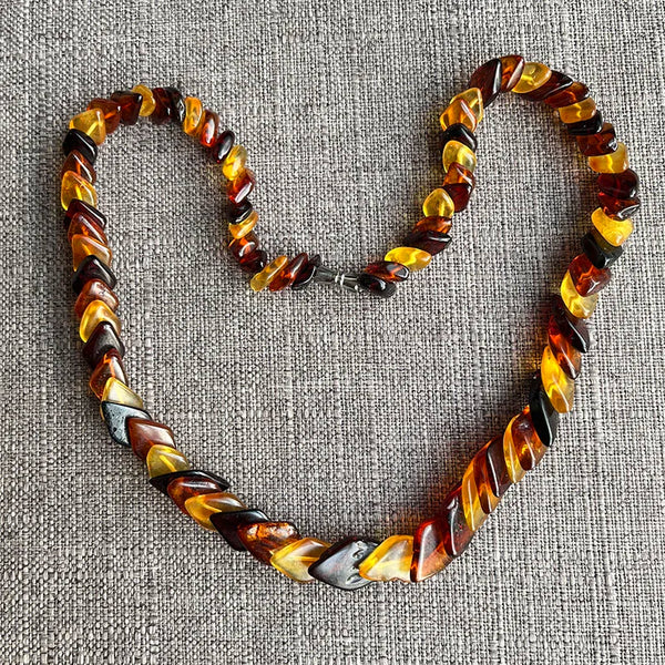 Yellow Amber Necklace-ToShay.org