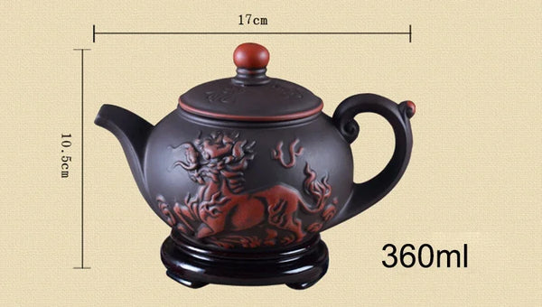 Unicorn Clay Teapot-ToShay.org