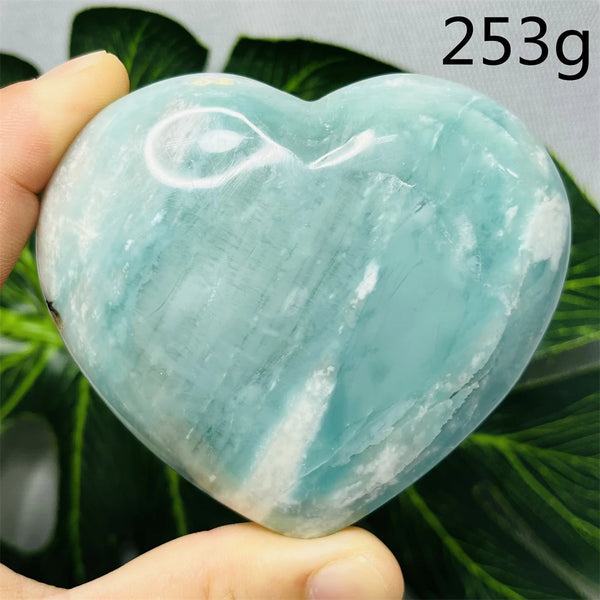 Blue Amazonite Stone Heart-ToShay.org