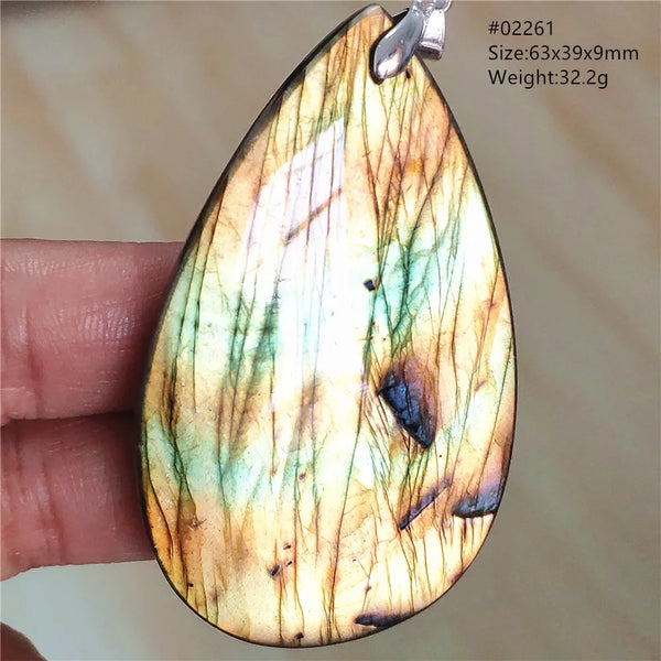 Blue Light Labradorite Pendant-ToShay.org