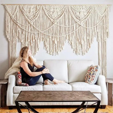 Macrame Curtain-ToShay.org