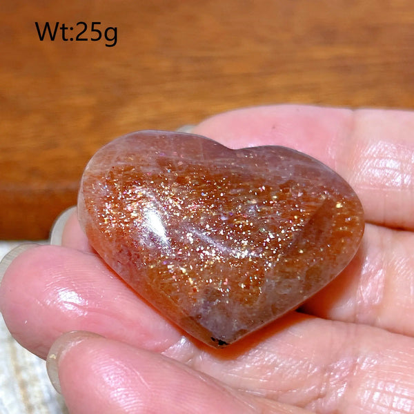 Orange Sunstone Heart-ToShay.org