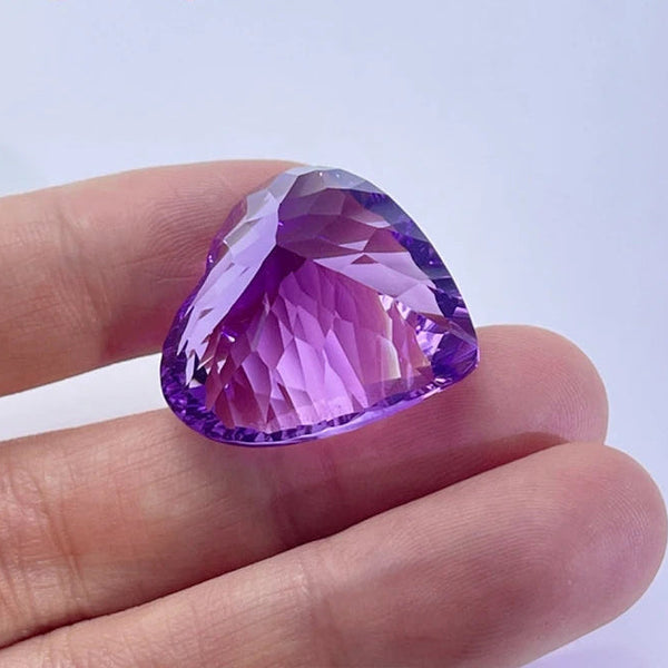 Purple Amethyst Heart-ToShay.org