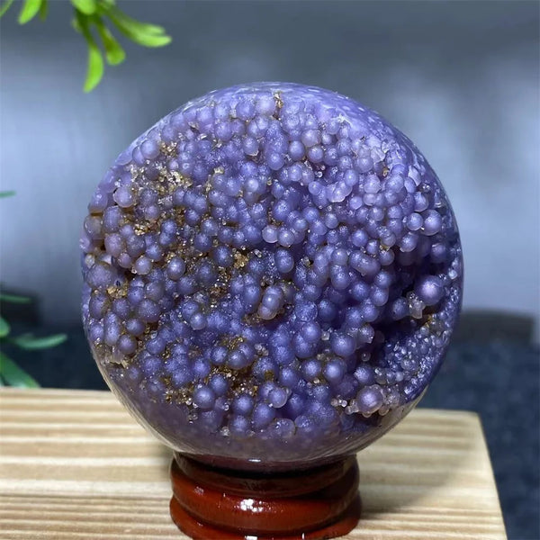 Purple Grape Agate Ball-ToShay.org