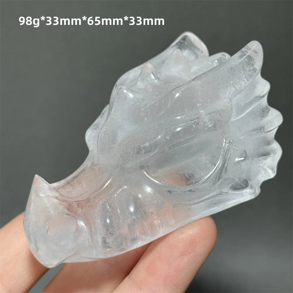 Clear Crystal Dragon Head-ToShay.org